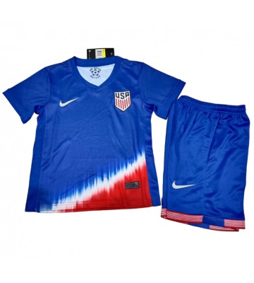 Forenede Stater Replika Babytøj Udebanesæt Børn Copa America 2024 Kortærmet (+ Korte bukser)